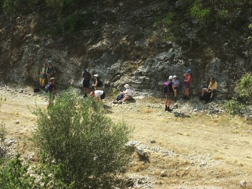 Recovering after the first scramble up Cephalonia